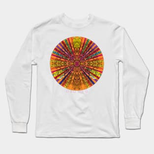 Colorful Magic Mushroom Mandala Long Sleeve T-Shirt